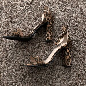 Leopard print heels